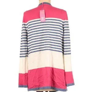 Basler | Sweaters | Nwt Basler Colorblock Drape Collar Openfront ...